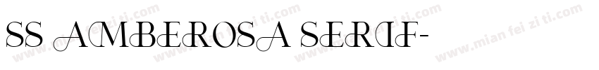 SS Amberosa Serif字体转换